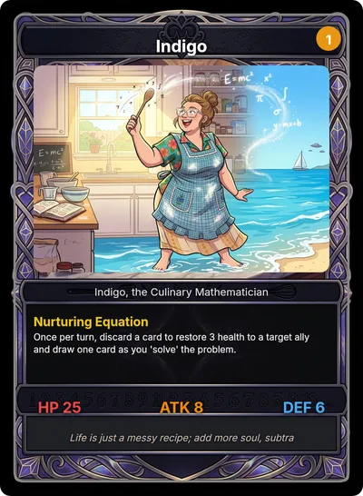 Indigo — Indigo, the Culinary Mathematician