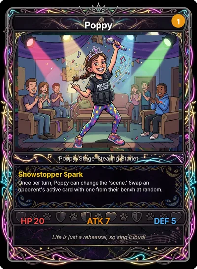 Poppy — Poppy, Stage-Stealing Starlet