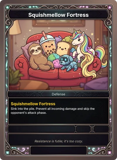 Squishmellow Fortress — Defense