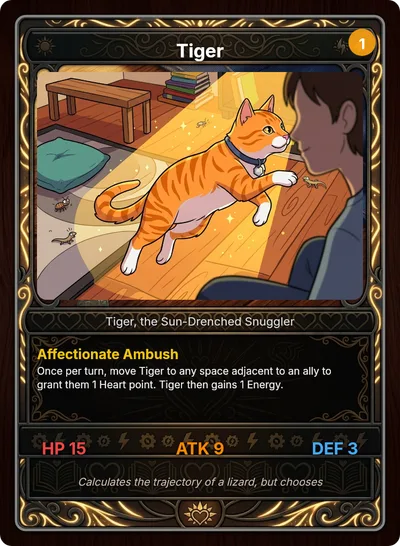 Tiger — Tiger, the Sun-Drenched Snuggler